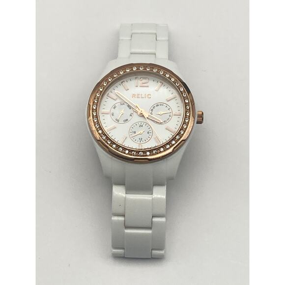 Relic Fossil ZR15626 Womens Chronograph Watch 38mm - New Battery - Date WR 50m - Picture 7 of 10
